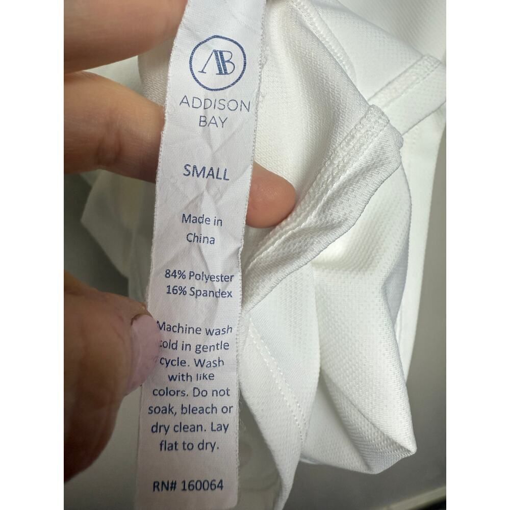Addison Bay Easy Polo Dress in White Sz. S - Picture 7 of 7